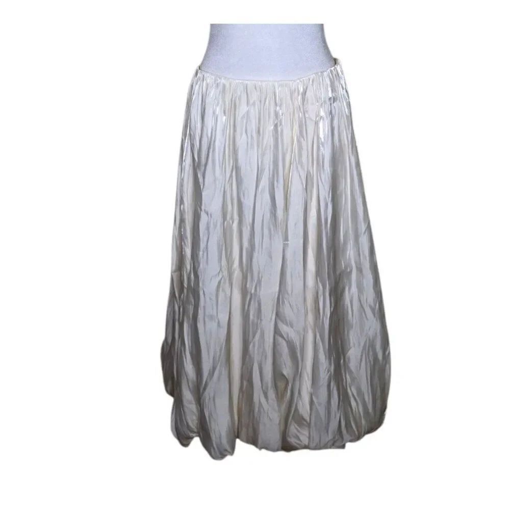 Lacemade Curve Plus White Butterfly Flora Bubble Skirt Womens Size 3XL Ivory New